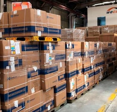 Warehouse stock prepared for supply and delivery